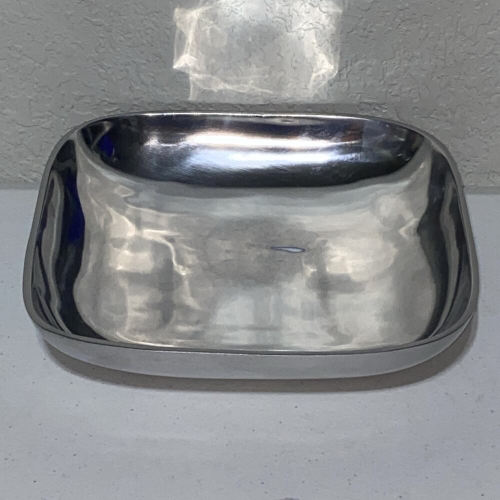 VTG Towle Pintel Collection Silver Plated‎ Square Bowl Serving Dish 9.5” India